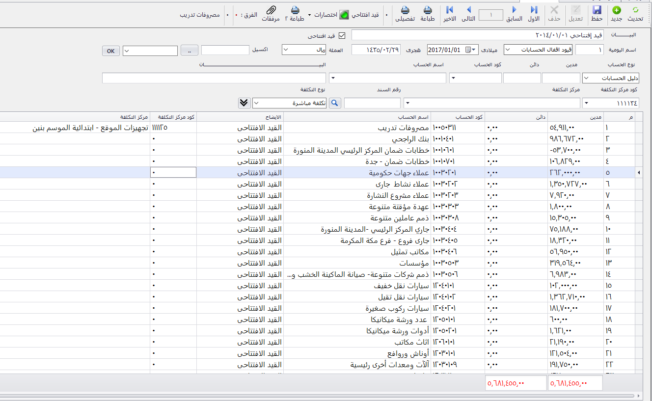 قيد اليومية